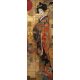 Ceramic tile mural - sakura blossoms and japanese woman