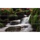 Ceramic tile mural - forest and waterfall 