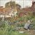 Ceramic tile mural - idyll in the garden