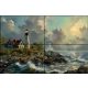 Ceramic tile mural - lighthouse