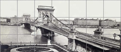 Ceramic tile mural - Skyscrapers 