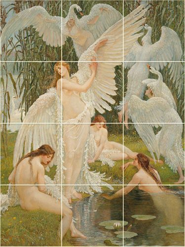 Ceramic tile mural - Bath II.  