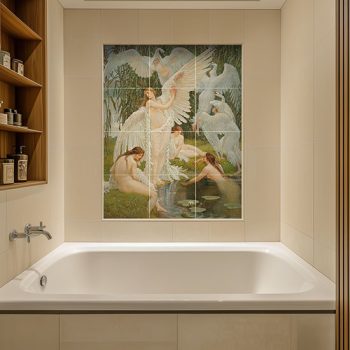 Ceramic tile mural - Bath II.