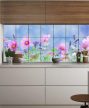 Ceramic tile mural - flowers 