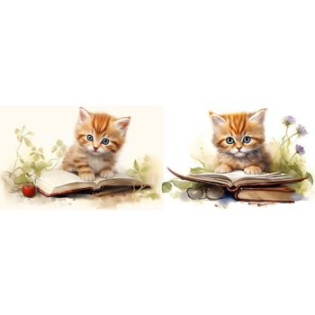 Rooster and chicken mug set of 3 mugs 