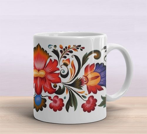 Folksy style mug