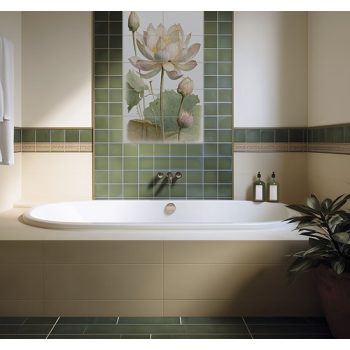 Ceramic tile mural - Lotus flower