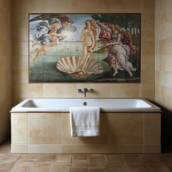 Tile mural - Mythology - Creation of Adam