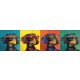 Ceramic tile mural - pop art -woman face 
