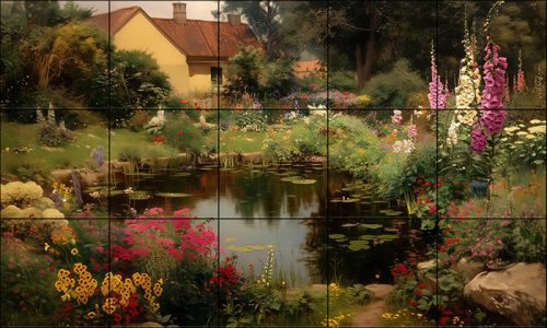 Grandmother's garden - kitchen tiles