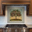 Ceramic tile mural - apple tree