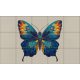 Ceramic tile mural - forget-me-not 