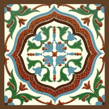 Ceramic tile mural - mandala Mandir A  Ceramic tile mural - mandala Mandir A