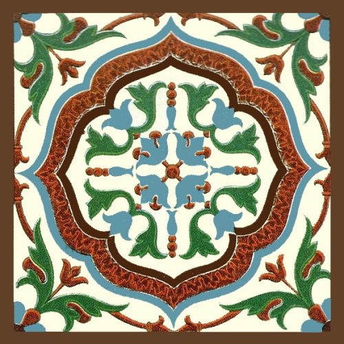 Ceramic tile mural - mandala Mandir A 