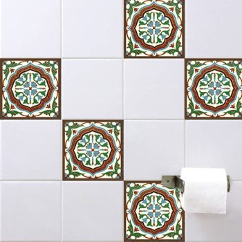 Ceramic tile mural - mandala Mandir A