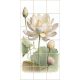 Ceramic tile mural - Lotus flower