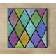 Ceramic tile mural - colorfull tile trivet