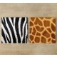 Zebra és zsiráf mintás dekorcsempe