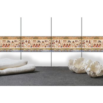 Egyiptomi mintás bordűr csempe