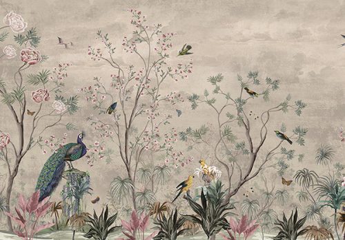 Peacock garden - wallpaper
