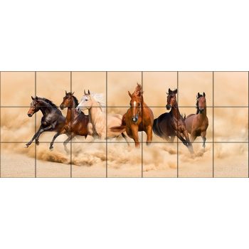 Lovak II. -  mozaik csempe (106x45cm) Lovak II. -  mozaik csempe (106x45cm)