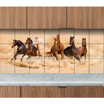 Lovak II. -  mozaik csempe (106x45cm)