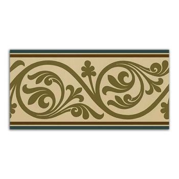 Ornamentika mintás bordűr csempe