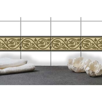 Ornamentika mintás bordűr csempe