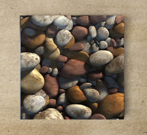Rocks - ceramic tile trivet