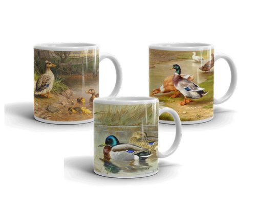 Duck  mug set of 3 mugs 