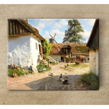 Tile trivet - farm 4. 