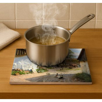 Tile trivet - farm 4. 