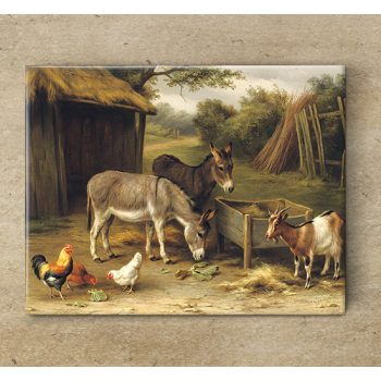 Tile trivet - farm 8. 