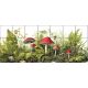 Ceramic tile mural - mosses and mushrooms 