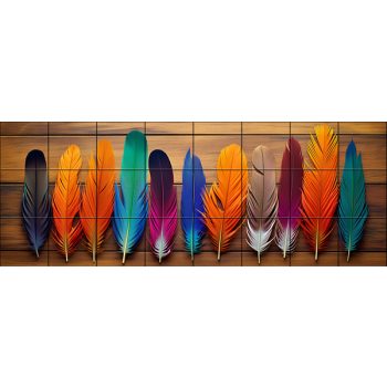 Madártoll mintás mozaik csempe