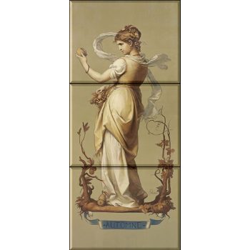 Évszakok - Ősz - szecessziós csempe 