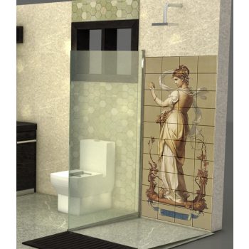 Seasons - Autumn - Art Nouveau tile mural