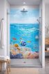 Shower Tile mural with colorfull fish