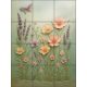 Ceramic tile mural - wild flowers