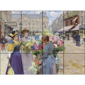 Ceramic tile mural - Paris  Ceramic tile mural - Paris