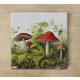 Mushrooms - ceramic tile trivet