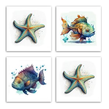 Tile mural - fishes -Siamese fighting fish  Tile mural - fishes -Siamese fighting fish