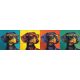 Ceramic tile mural - pop art -woman face 