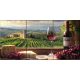 ceramic tile mural with tuscan still life rose wine and grapes