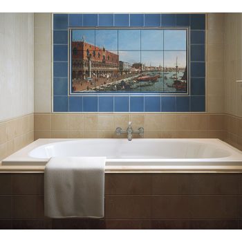 Venice Tile Mural – Doge’s Palace, Grand Canal & Gondolas