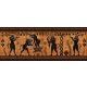 Szőlő szüret - antik görög jelenetes csempe (150x60cm)
