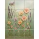Ceramic tile mural - wild flowers