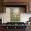 Ceramic tile mural - wild flowers