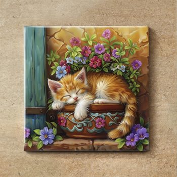 Ceramic tile mural - The adoration of the shepherds 