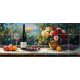 Ceramic tile mural - drink - Wine tasting table 